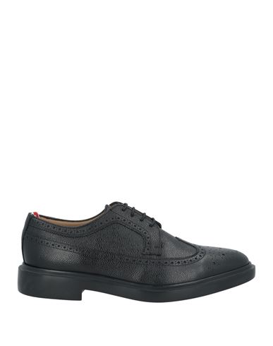 Thom Browne Man Lace-up Shoes Black Size 7 Leather In Black