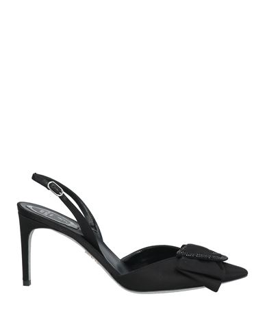 René Caovilla Rene' Caovilla Woman Pumps Black Size 6 Textile Fibers