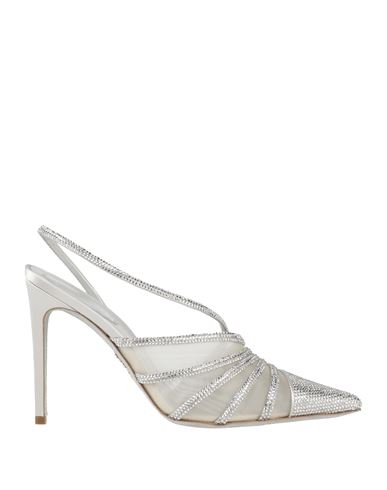 René Caovilla Crystal-embellished 100mm Sandals In Off White