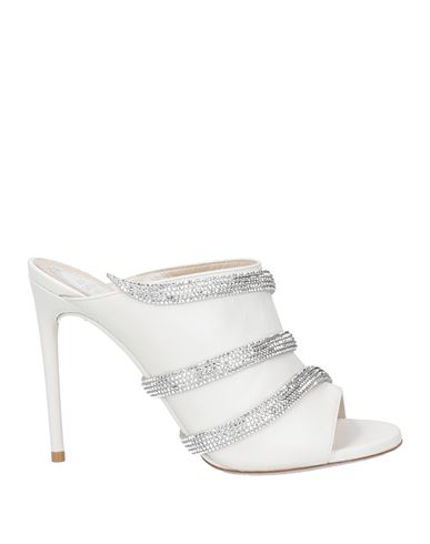 René Caovilla Rene' Caovilla Woman Sandals White Size 8 Lambskin In White