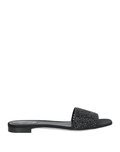 René Caovilla Rene' Caovilla Woman Sandals Black Size 7 Textile Fibers In Black