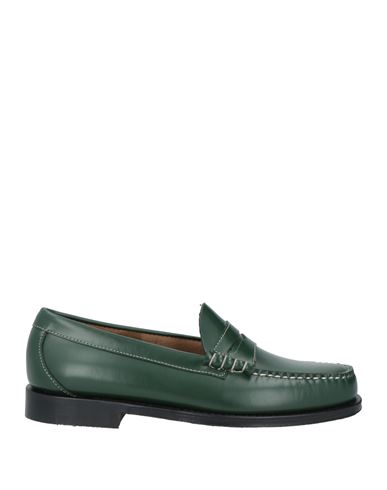 G.h. Bass & Co G. H. Bass & Co Man Loafers Dark Green Size 9 Leather In Green