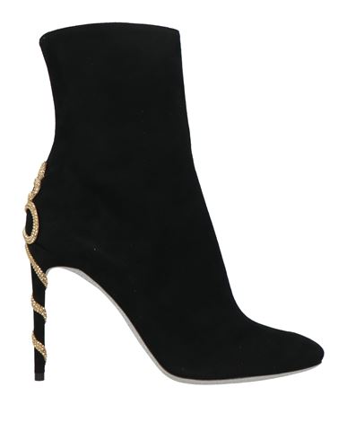 René Caovilla Rene' Caovilla Woman Ankle Boots Black Size 12 Leather In Black
