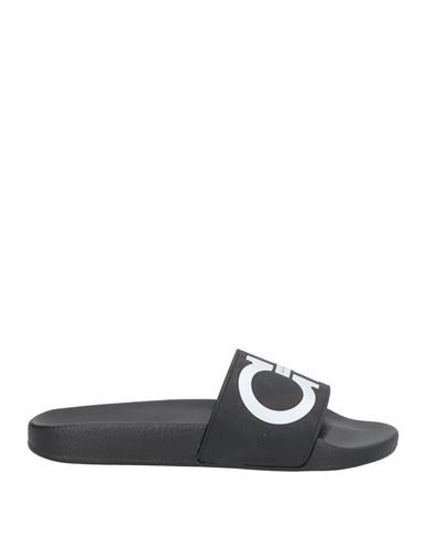 Ferragamo Gancini-print Open-toe Slides