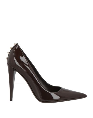 Valentino Garavani Woman Pumps Dark Brown Size 9 Leather In Brown