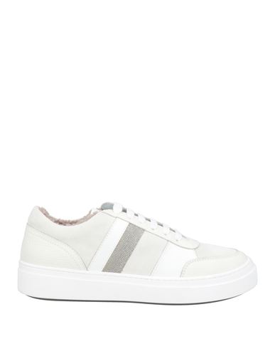 Fabiana Filippi Woman Sneakers Ivory Size 8 Leather In White