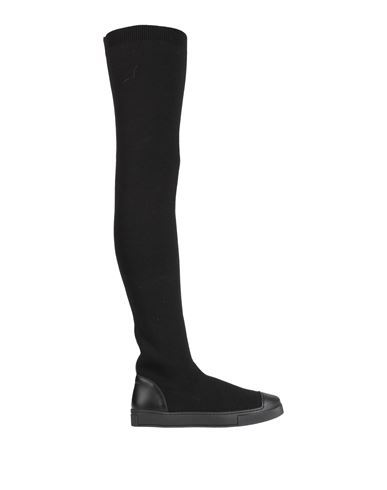 Fabiana Filippi Woman Boot Black Size 7 Wool, Acrylic, Polyamide, Elastane