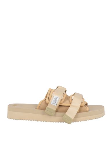 Shop Suicoke Man Sandals Beige Size 9 Leather