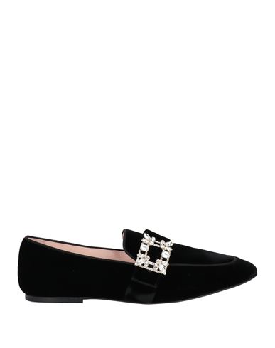 Roger Vivier Woman Loafers Black Size 5.5 Textile Fibers In Black