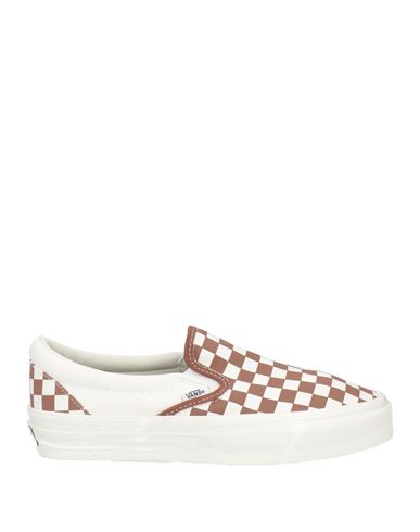 Vans Man Sneakers Brown Size 9 Textile Fibers In Brown