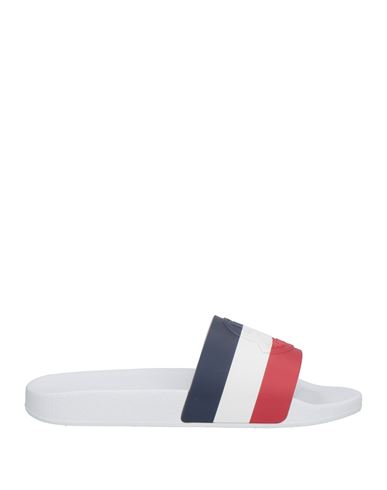 Shop Moncler Man Sandals White Size 9 Rubber