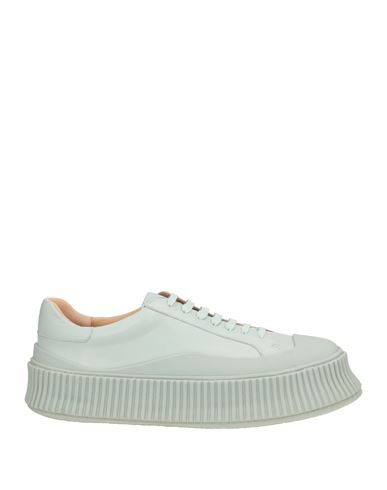 JIL SANDER JIL SANDER WOMAN SNEAKERS SAGE GREEN SIZE 10 TEXTILE FIBERS 