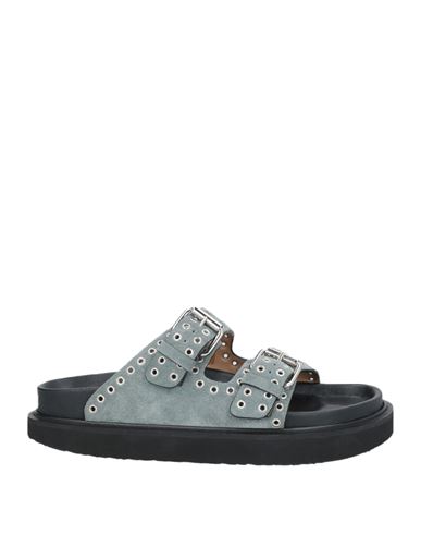 Isabel Marant Lennya Eyelet-embellished Sandals In Blue