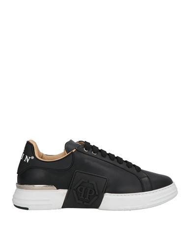 Shop Philipp Plein Man Sneakers Black Size 6 Leather