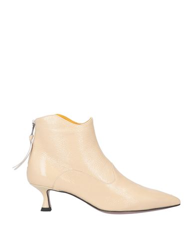 Mara Bini Woman Ankle Boots Cream Size 7.5 Leather In Neutral