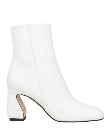 Si Rossi By Sergio Rossi Woman Ankle Boots White Size 7 Leather