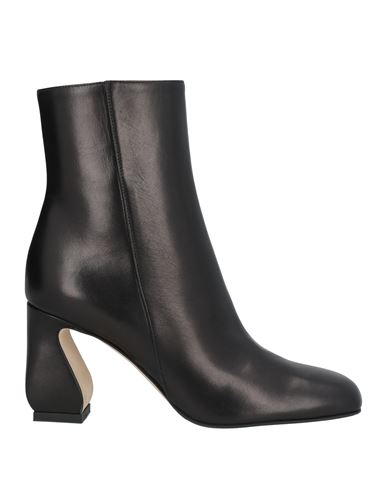 Si Rossi By Sergio Rossi Woman Ankle Boots Black Size 7.5 Leather In Black