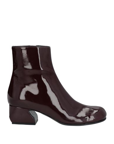 Si Rossi By Sergio Rossi Woman Ankle Boots Deep Purple Size 7.5 Latex In Purple