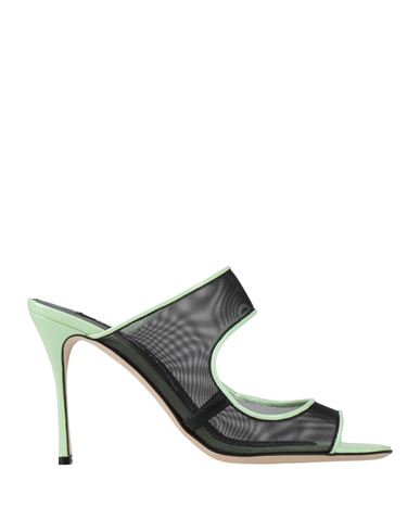 Sergio Rossi Mesh Detail Open-toe Pumps In Green
