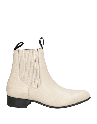 Tom Ford Man Ankle Boots Off White Size 9 Calfskin In Off White