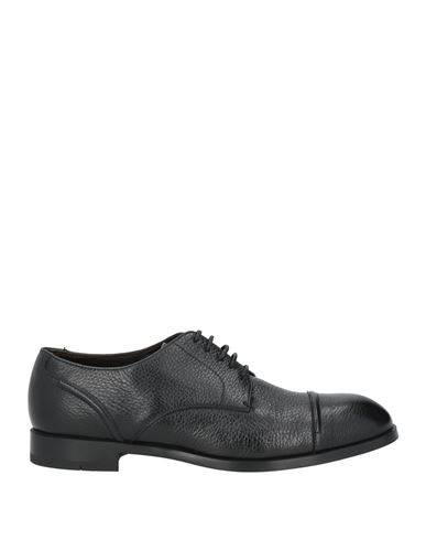 Zegna Man Lace-up Shoes Black Size 12 Leather In Black