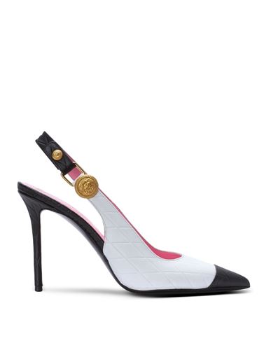 Balmain Pointed-toe Leather Pumps In White