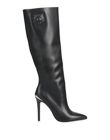 Shop Just Cavalli Woman Boot Black Size 7.5 Leather