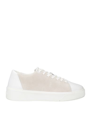 Calvin Klein Woman Sneakers White Size 12 Leather In White