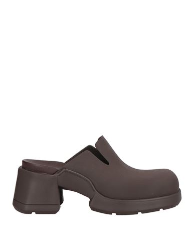 MIISTA MIISTA WOMAN MULES & CLOGS DARK BROWN SIZE 6.5 RUBBER 
