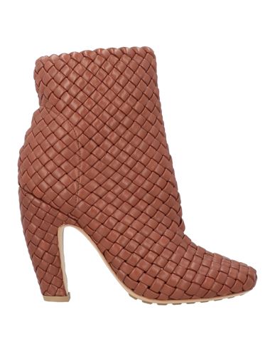 Bottega Veneta Mini Lido Intrecciato Leather Ankle Boots In Brown
