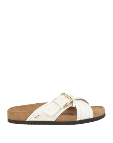 Valentino Garavani Woman Sandals Ivory Size 6 Leather In White