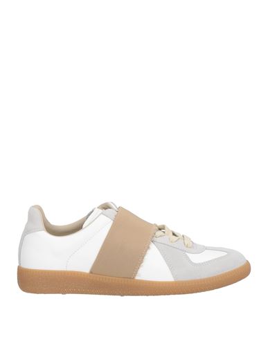 Shop Maison Margiela Woman Sneakers White Size 8 Leather, Textile Fibers