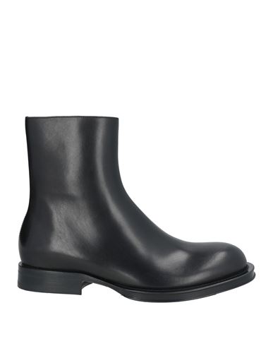 Lanvin Man Ankle Boots Black Size 12 Calfskin In Multi