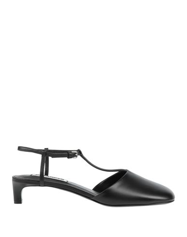 Jil Sander Woman Pumps Black Size 8 Lambskin In Black