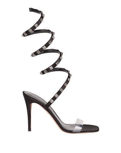 Valentino Rockstud 100 Leather Sandals In Black