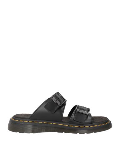 Dr. Martens Man Sandals Black Size 8 Leather In Black