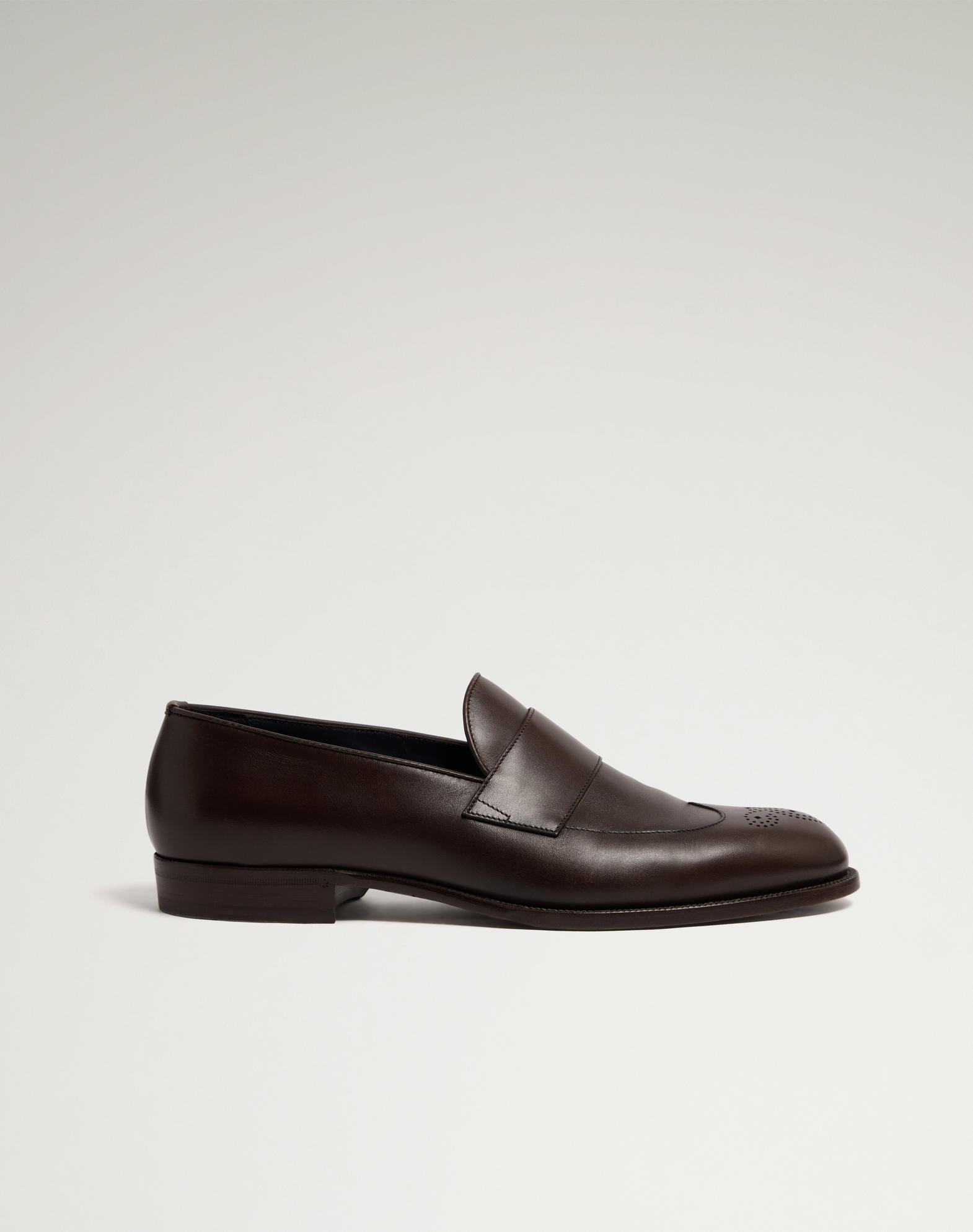 DUNHILL MOUNT WINGTIP LEATHER LOAFERS