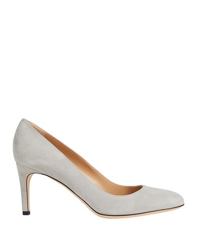 Sergio Rossi Woman Pumps Light Grey Size 8 Leather In Grey
