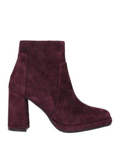 Albano Woman Ankle Boots Plum Size 6 Leather In Purple