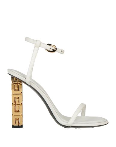 Givenchy Woman Sandals Off White Size 8 Lambskin In Off White