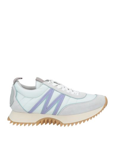 Moncler Low-top Sneakers With Nylon And Leather In Green