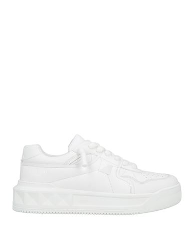 Valentino Garavani Man Sneakers White Size 7.5 Leather In White