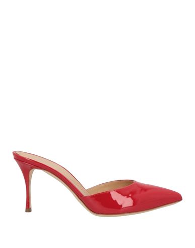 Sergio Rossi Woman Mules & Clogs Red Size 8 Leather In Red