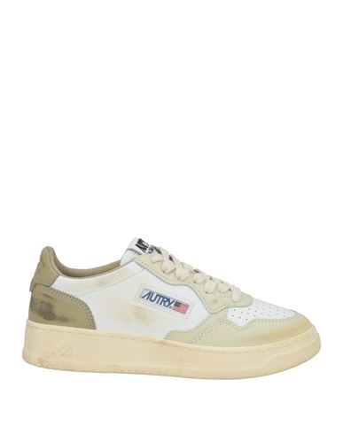 Autry Woman Sneakers White Size 6 Leather, Textile Fibers