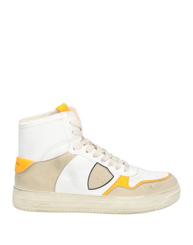 Acbc X Philippe Model Man Sneakers Beige Size 9 Leather In Beige