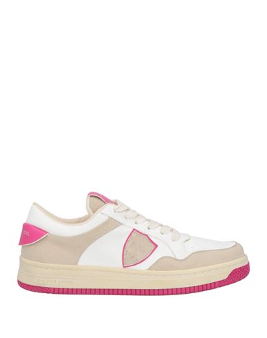 Shop Philippe Model Woman Sneakers Beige Size 7 Leather