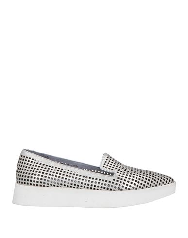 Apepazza Woman Loafers Silver Size 8 Leather In Silver