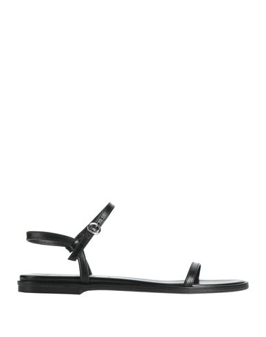Aeyde Nettie Leather Ankle-strap Sandals In Black