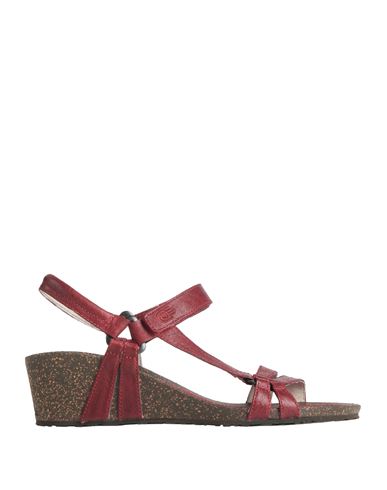 Shop Teva Woman Sandals Brick Size 10 Leather In Red