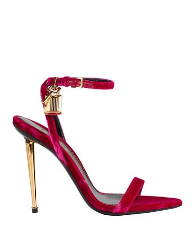 Tom Ford Woman Sandals Fuchsia Size 8 Viscose, Steel, Zamak In Pink
